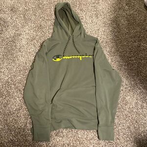Green Champion Hoodie/Sweatshirt